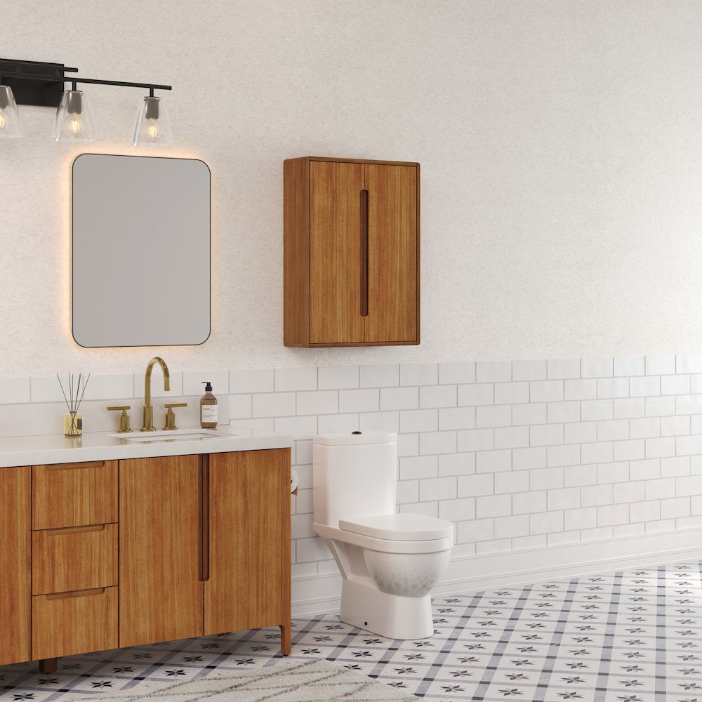 Bath Storage Wall Cabinet in Mangowood. Picture 11
