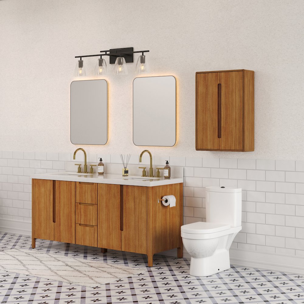 Bath Storage Wall Cabinet in Mangowood. Picture 14