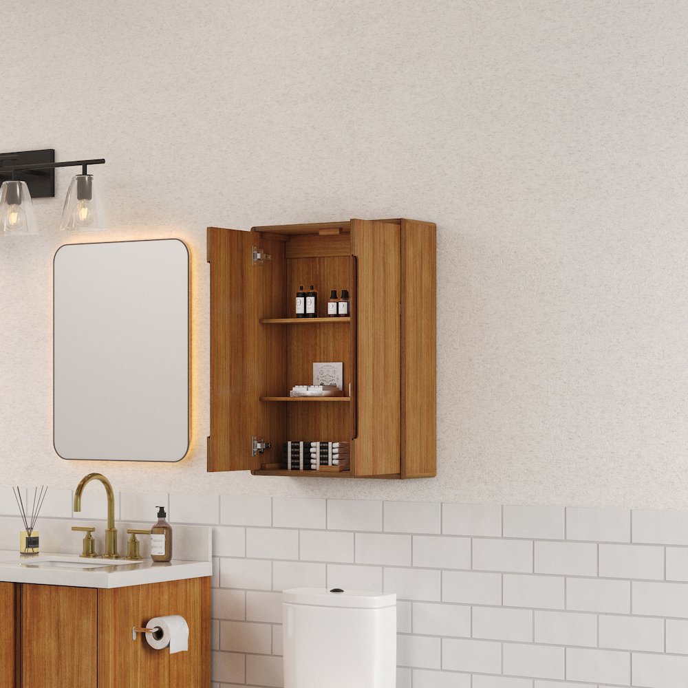 Bath Storage Wall Cabinet in Mangowood. Picture 16