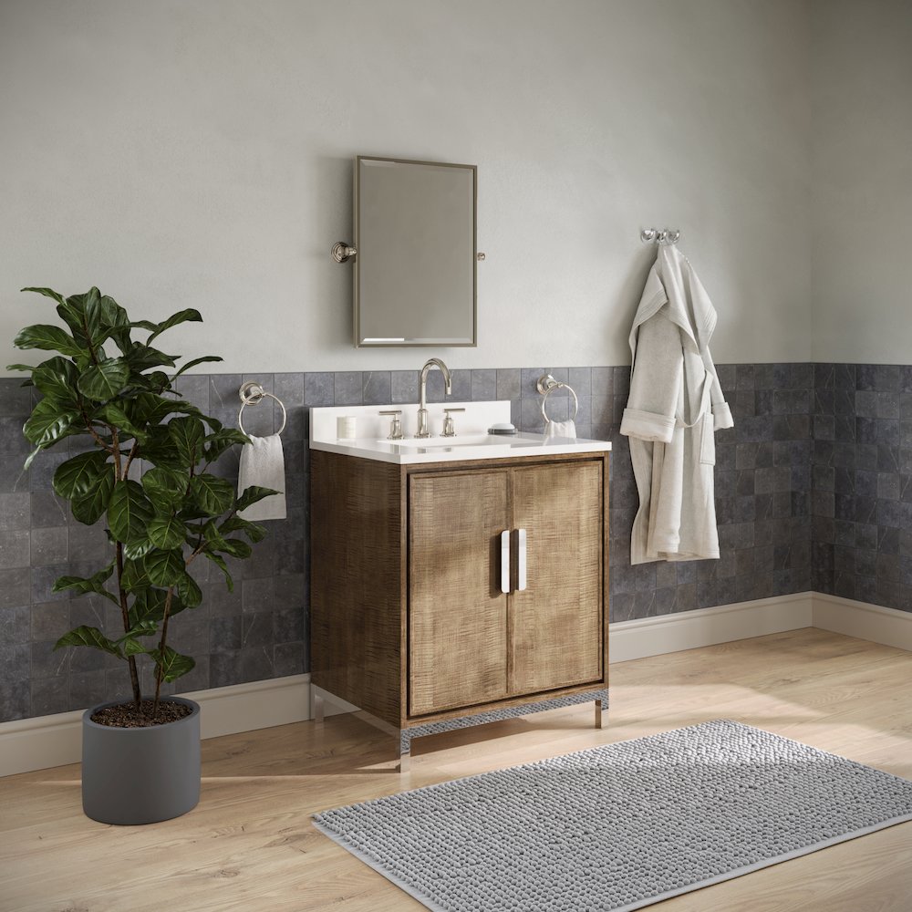 Westin 30 In. Single Sink Whitebrook Quartz Countertop Bath Vanity. Picture 9