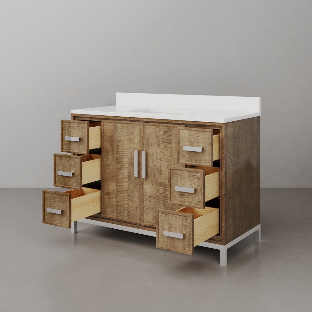 Westin 48 In. Single sink Whitebrook Quartz Countertop Bath Vanity. Picture 2