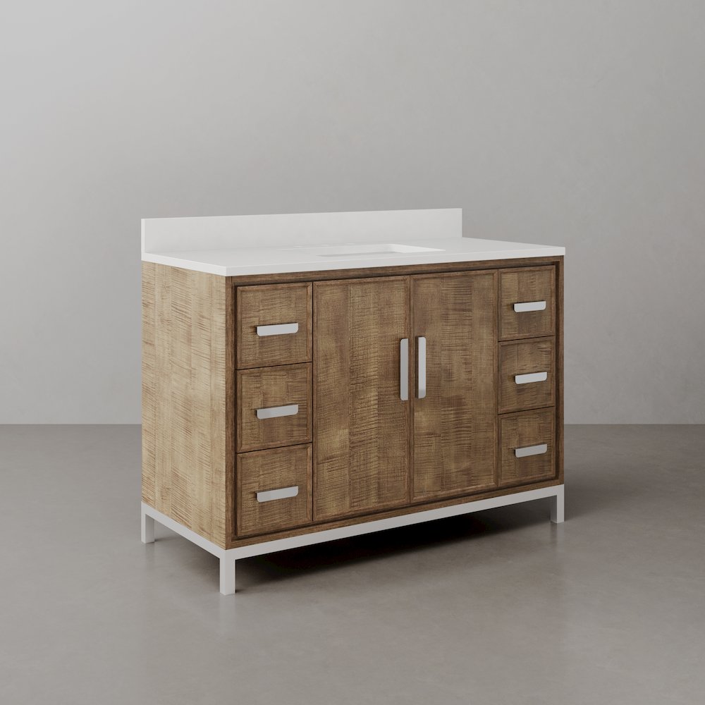 Westin 48 In. Single sink Whitebrook Quartz Countertop Bath Vanity. Picture 5