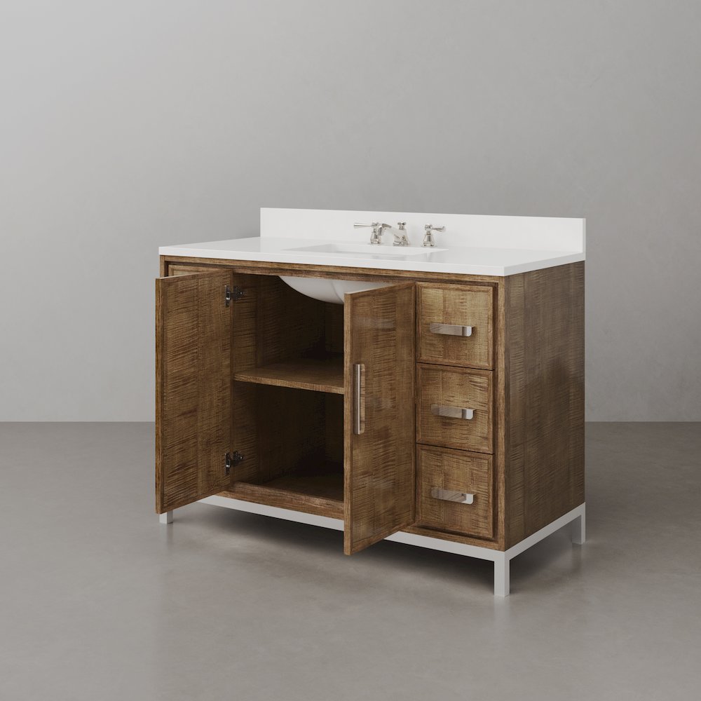 Westin 48 In. Single sink Whitebrook Quartz Countertop Bath Vanity. Picture 6