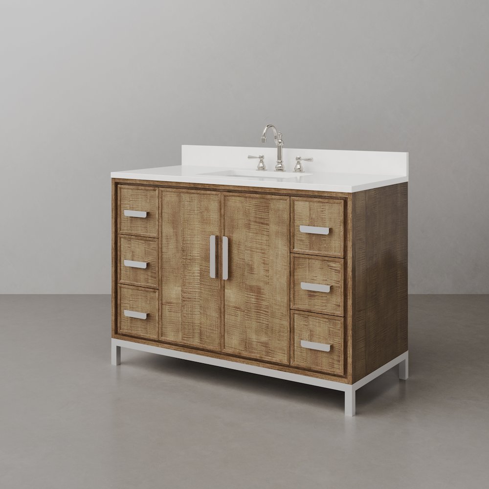 Westin 48 In. Single sink Whitebrook Quartz Countertop Bath Vanity. Picture 4