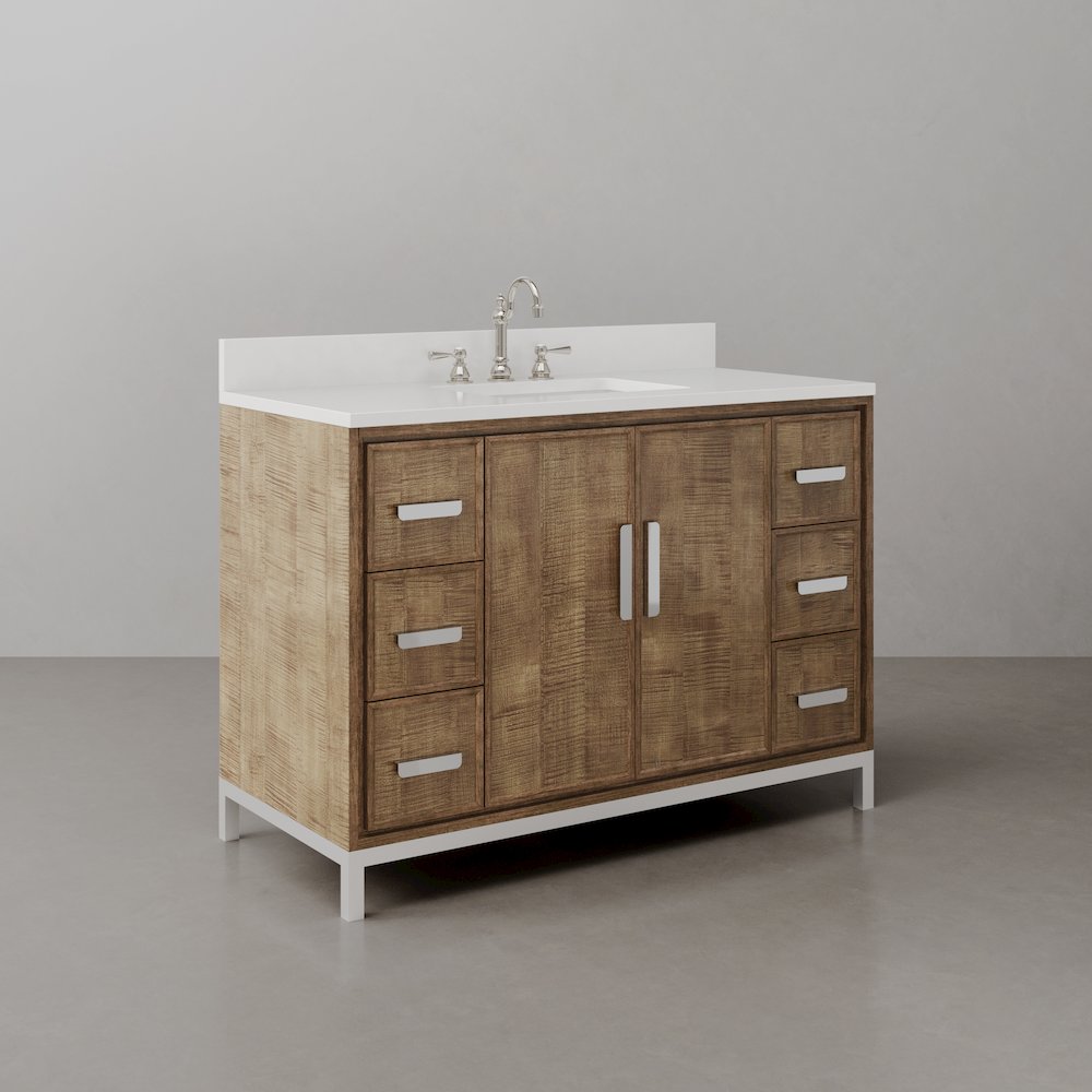 Westin 48 In. Single sink Whitebrook Quartz Countertop Bath Vanity. Picture 3