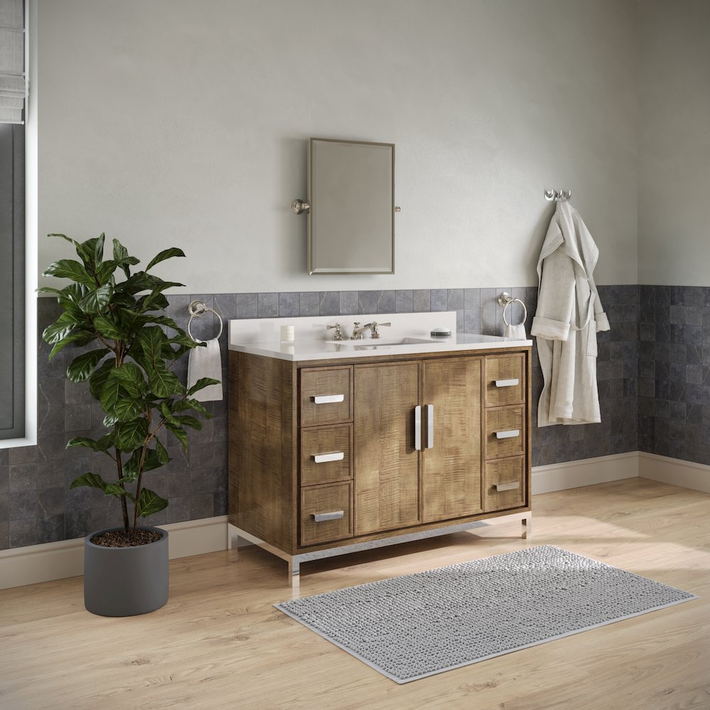 Westin 48 In. Single sink Whitebrook Quartz Countertop Bath Vanity. Picture 8