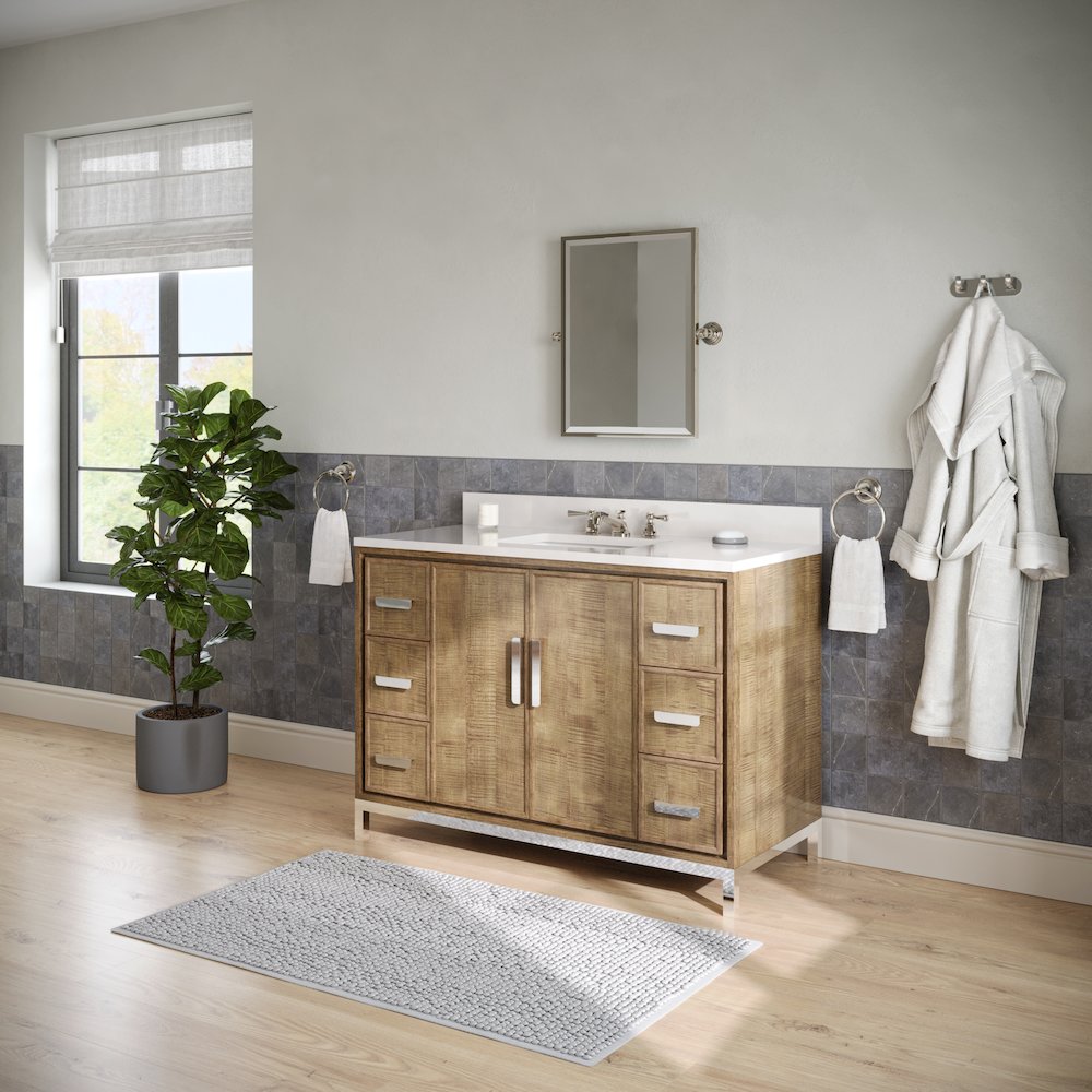 Westin 48 In. Single sink Whitebrook Quartz Countertop Bath Vanity. Picture 9