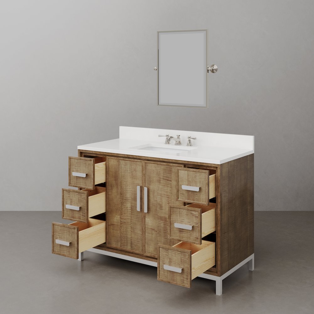 Westin 48 In. Single sink Whitebrook Quartz Countertop Bath Vanity. Picture 5