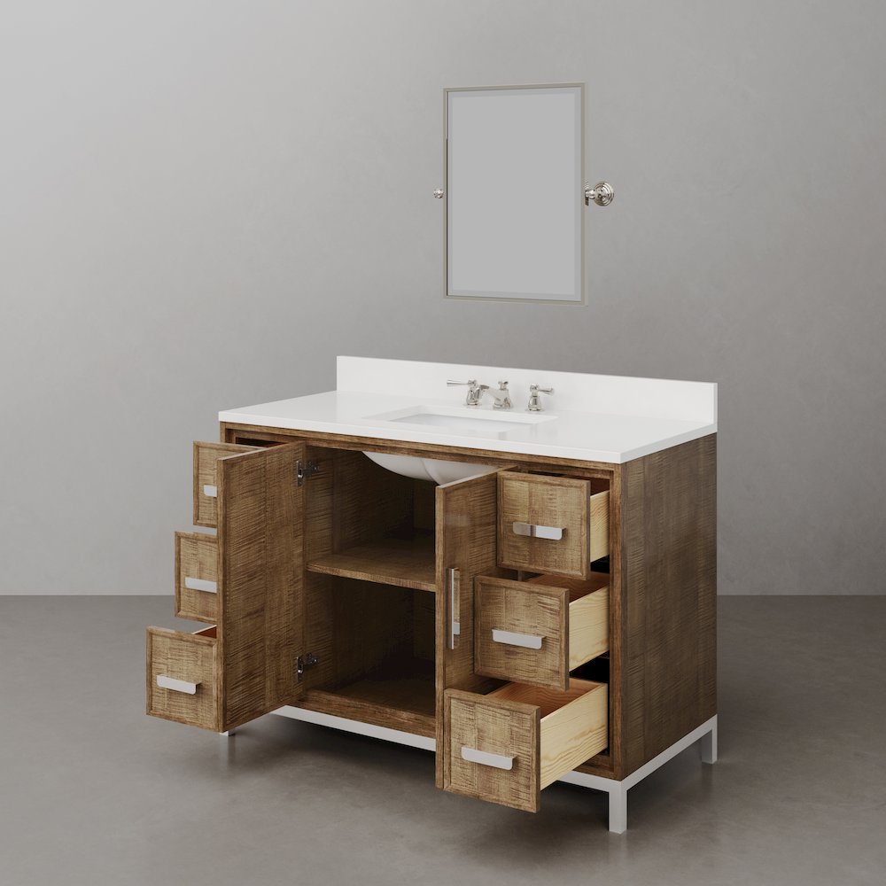 Westin 48 In. Single sink Whitebrook Quartz Countertop Bath Vanity. Picture 7