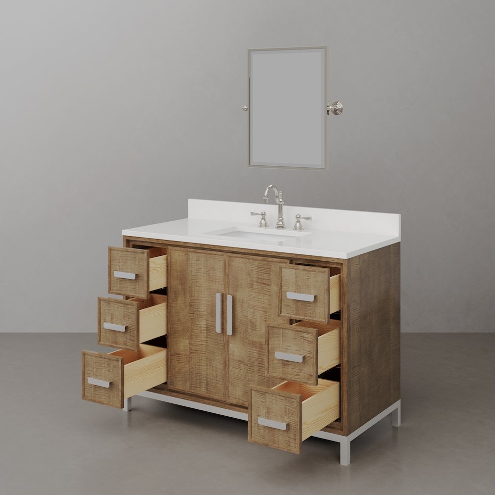 Westin 48 In. Single sink Whitebrook Quartz Countertop Bath Vanity. Picture 5