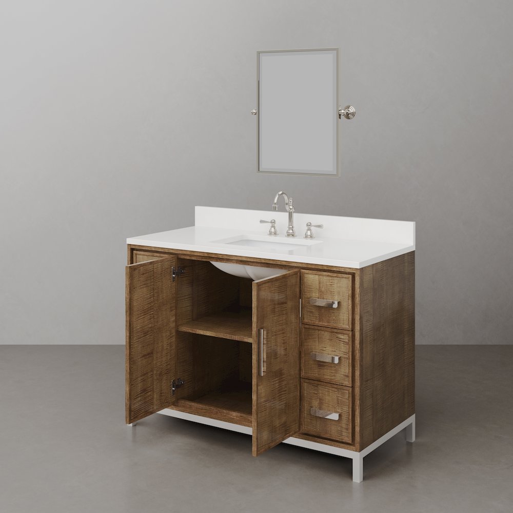 Westin 48 In. Single sink Whitebrook Quartz Countertop Bath Vanity. Picture 6