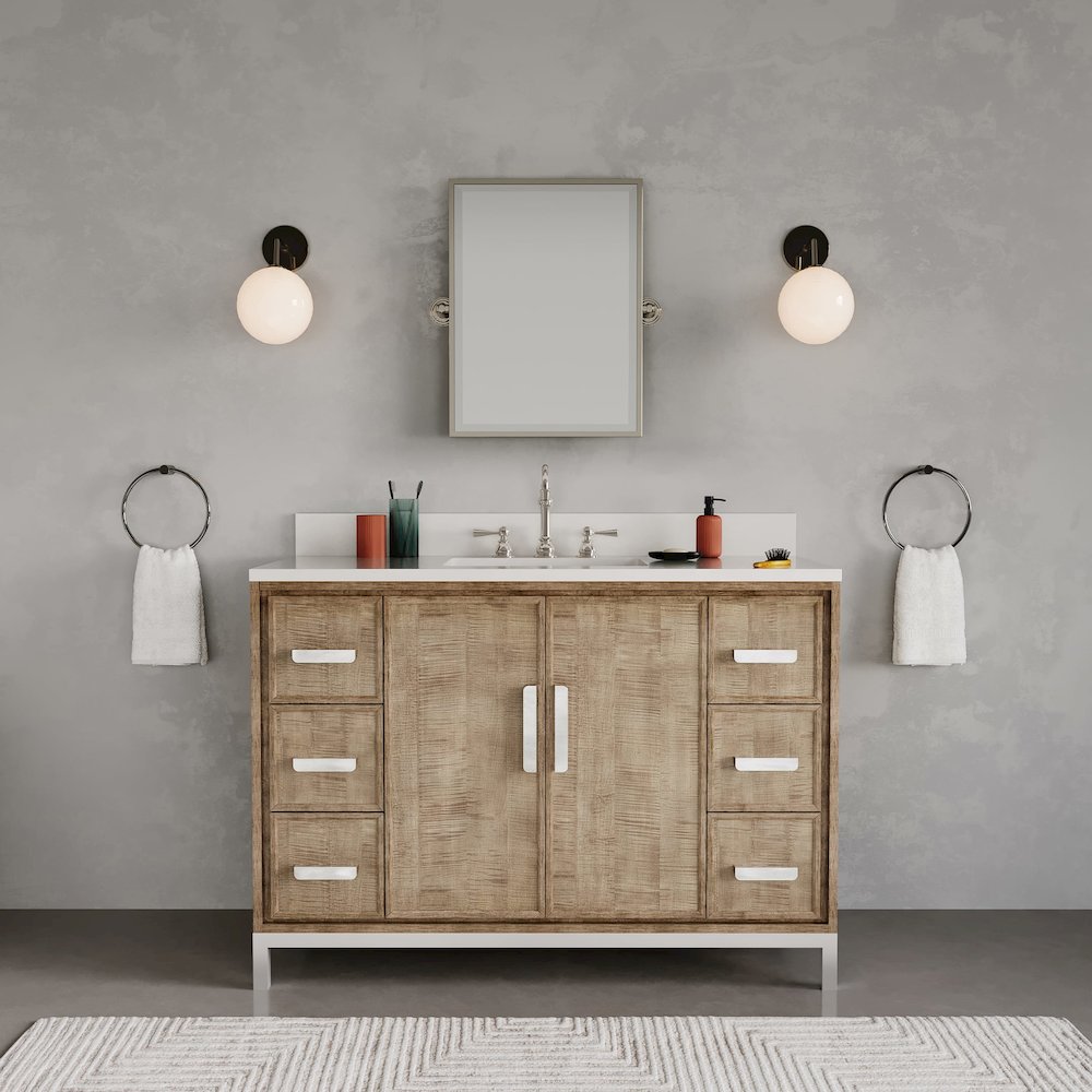 Westin 48 In. Single sink Whitebrook Quartz Countertop Bath Vanity. Picture 2