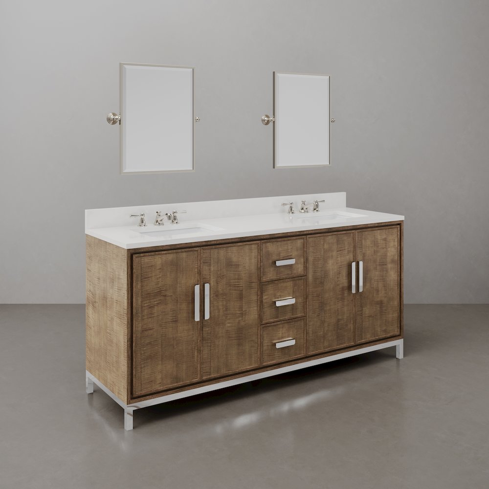 Westin 72 In. Double sink Whitebrook Quartz Countertop Bath Vanity. Picture 3