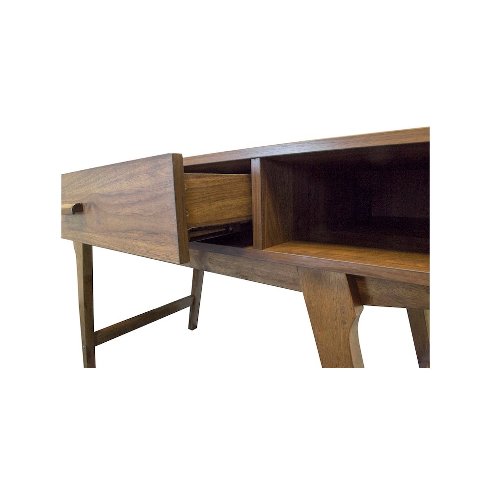 Mid Century Desk with One Drawer and Sturdy Legs. Picture 2