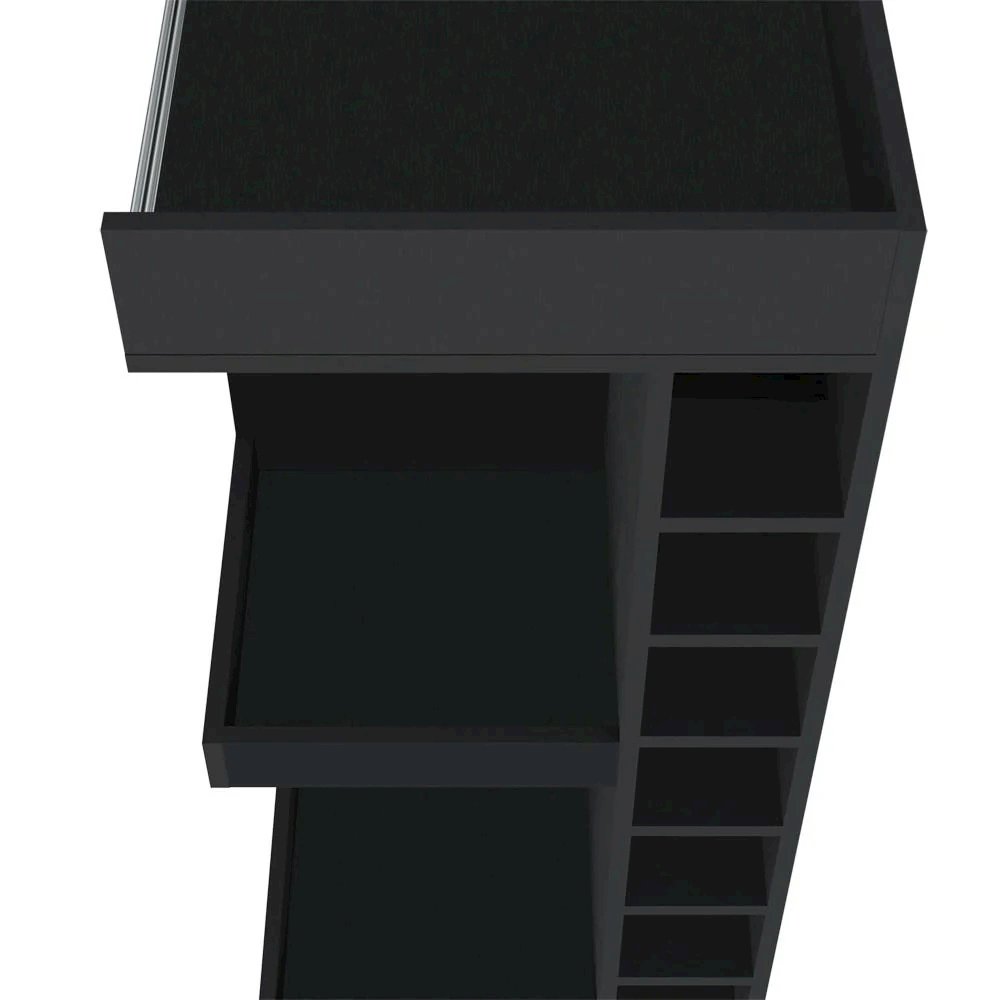 Glen Lyon Bar Cabinet, Living Room, Black. Picture 5