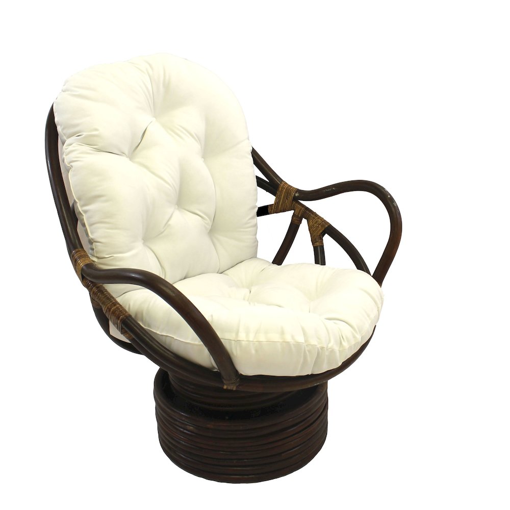 Swivel Rocker with Twill Cushion. Picture 1