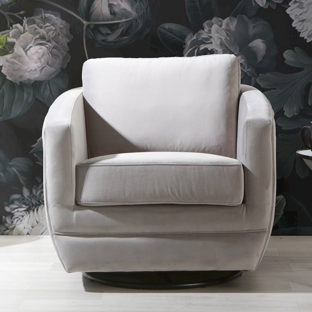 Gogh Swivel Chair in Dappled Grey. Picture 2