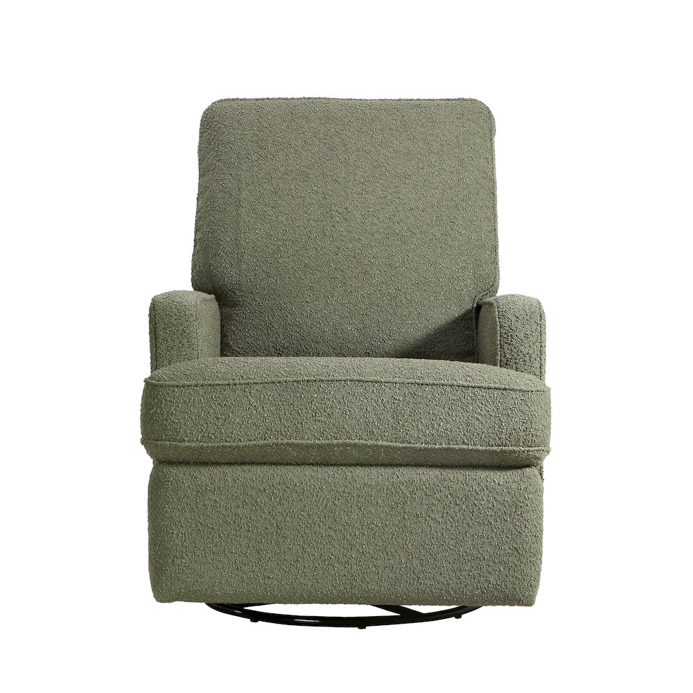 Tucker Swivel Recliner in Sage Boucle. Picture 2
