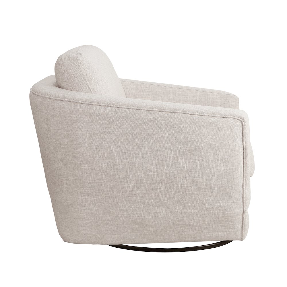 Gogh Swivel Chair in Linen Canvas. Picture 2