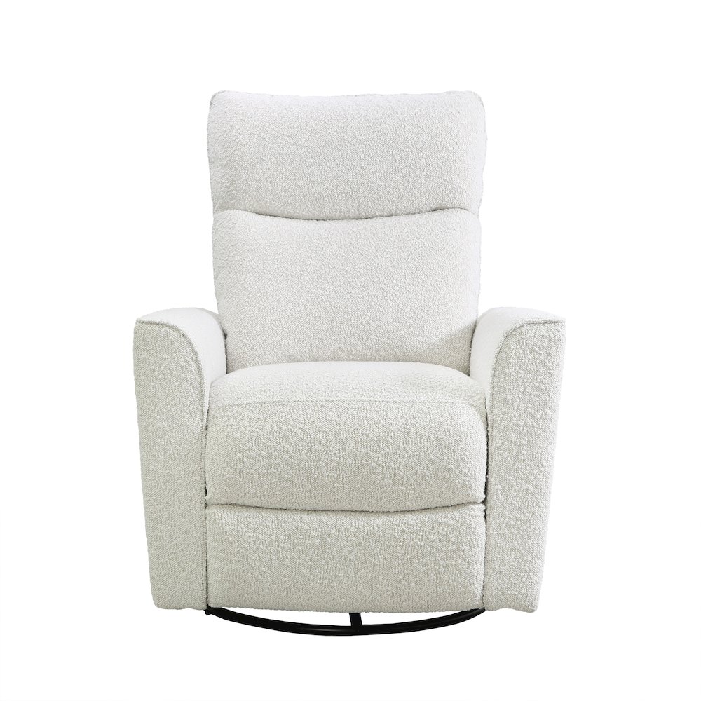 Soho Swivel Glider in Cream Boucle. Picture 1