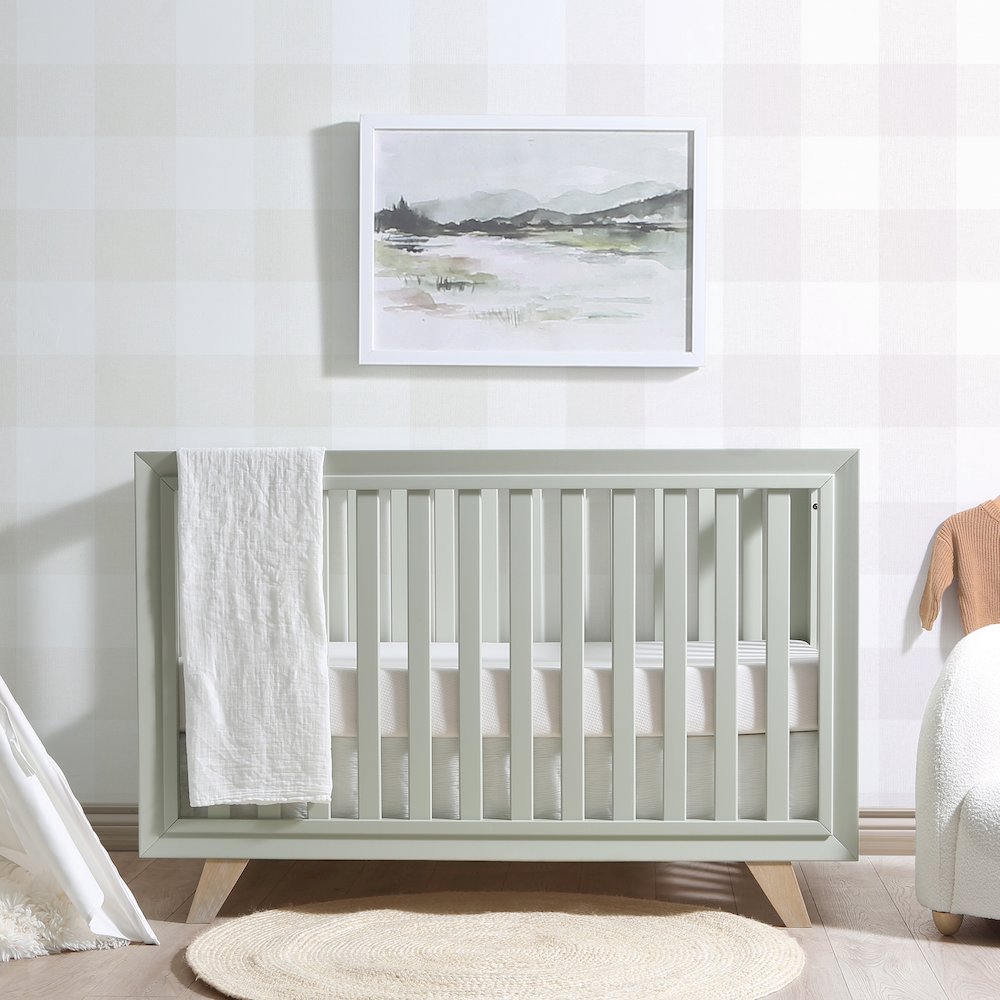 Wooster Convertible Crib in Sage. Picture 2
