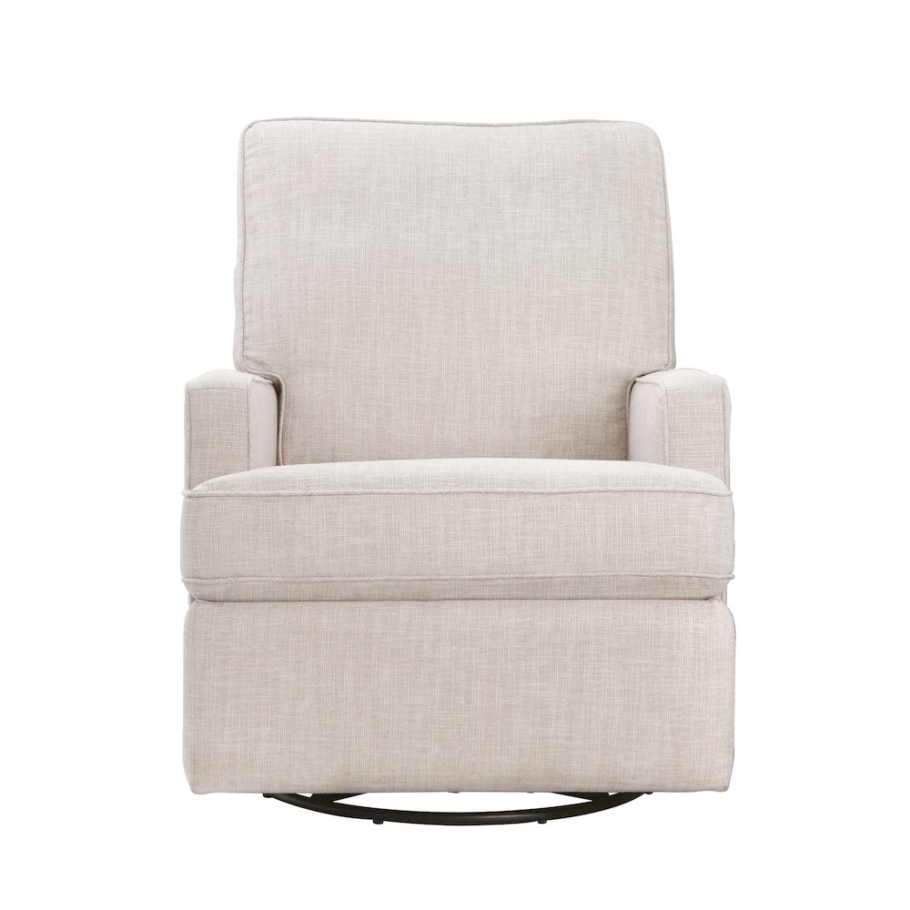 Tucker Swivel Recliner in Cream Boucle. Picture 2