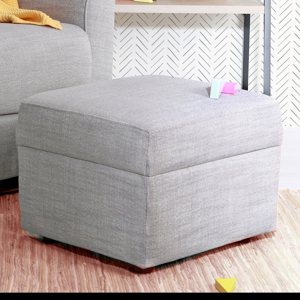 Soho Ottoman in White. Picture 2