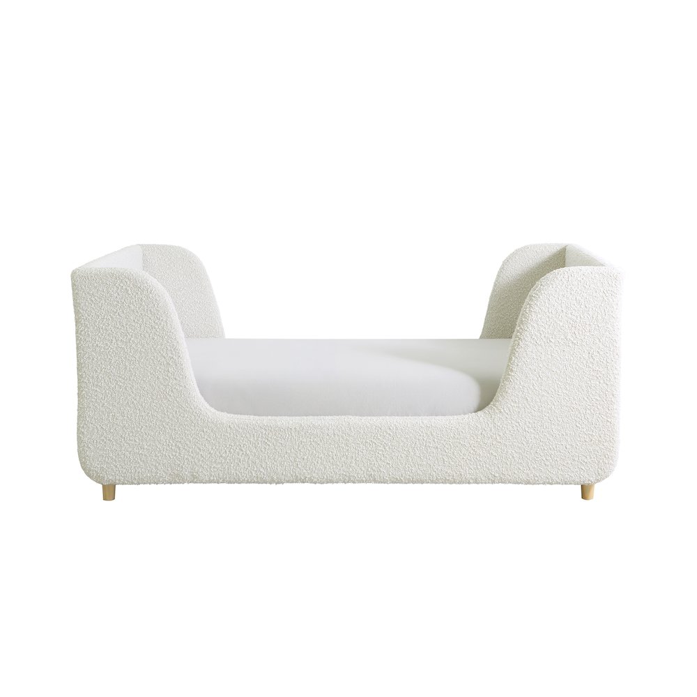 Bodhi Upholstered Boucle Toddler Bed. Picture 2