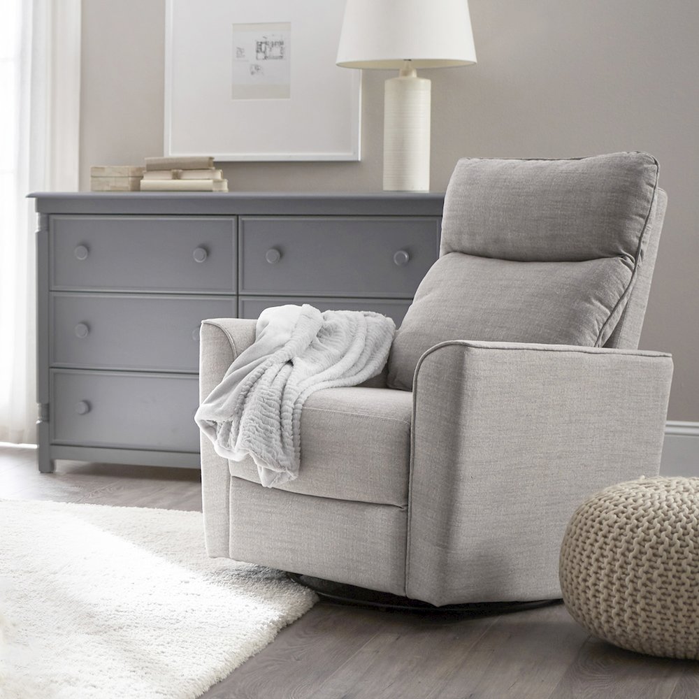 Soho Swivel Glider in Grey. Picture 3