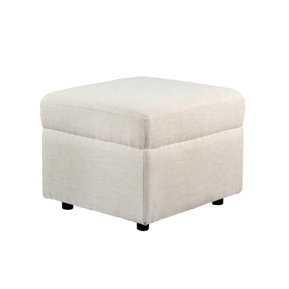 Soho Ottoman in Canvas. Picture 1