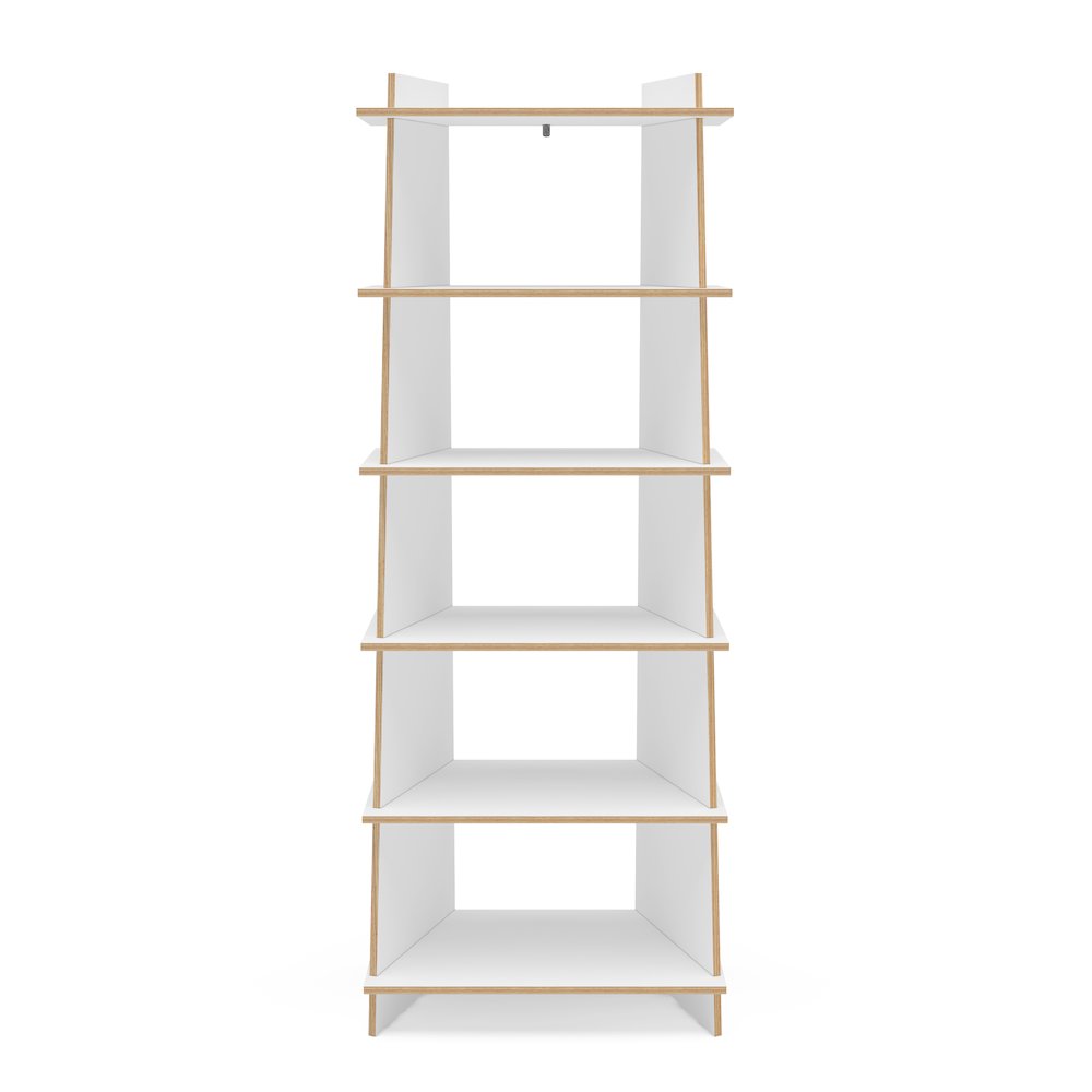 Polifurniture EcoFriendly Jade Bookcase with 6 Shelves. Picture 1