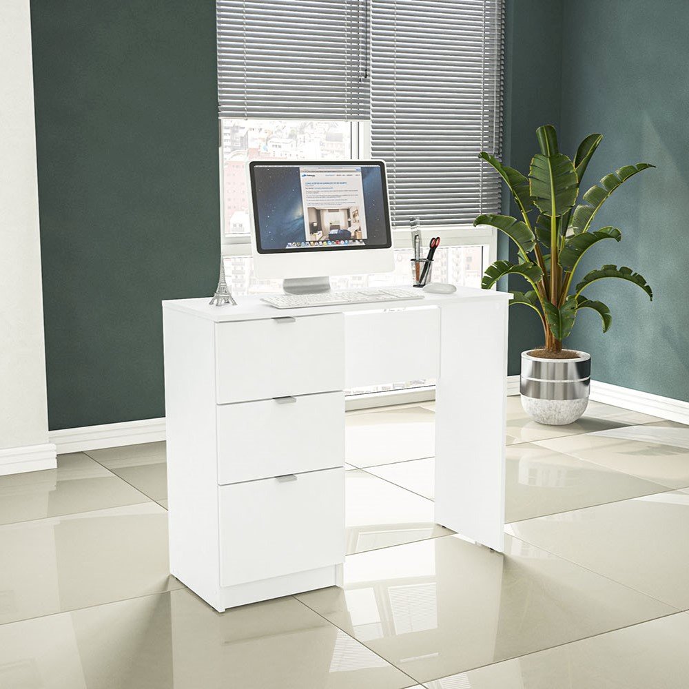 Polifurniture Cambridge Writing Desk with 3 Drawers. Picture 9