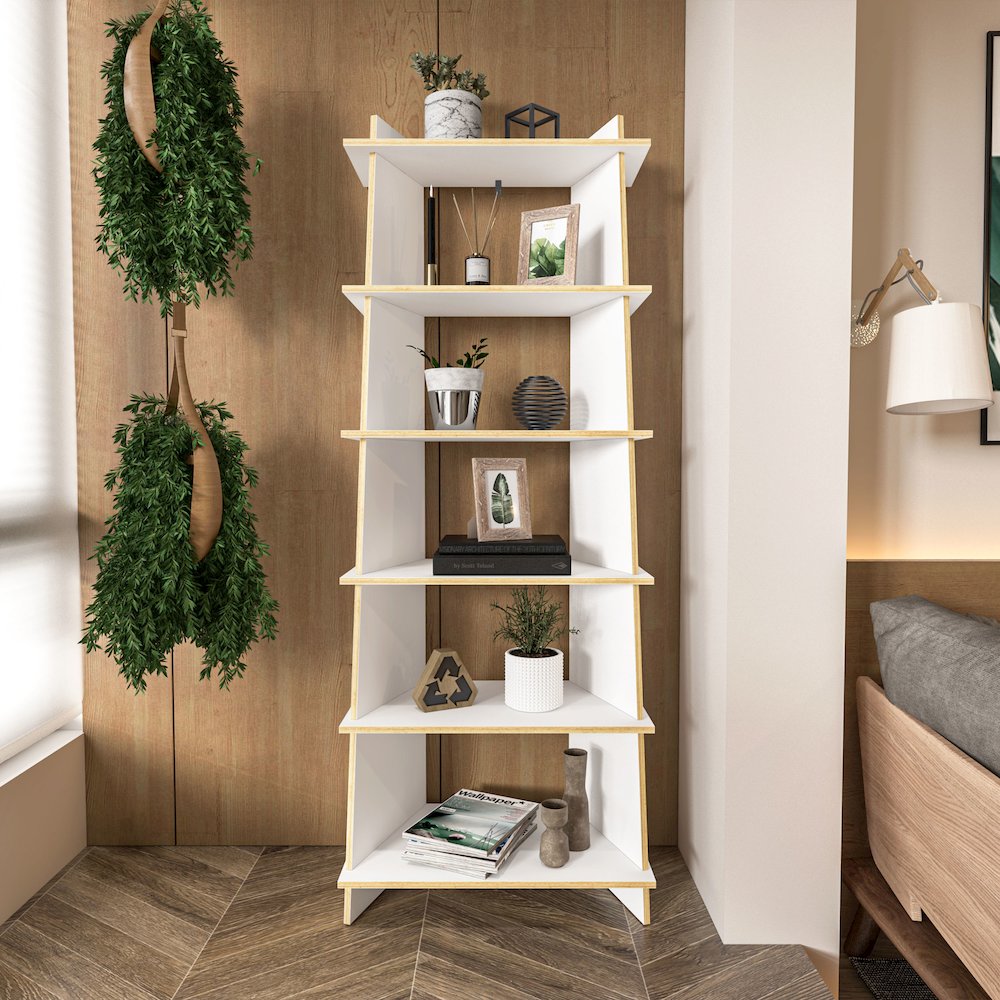 Polifurniture EcoFriendly Jade Bookcase with 6 Shelves. Picture 7