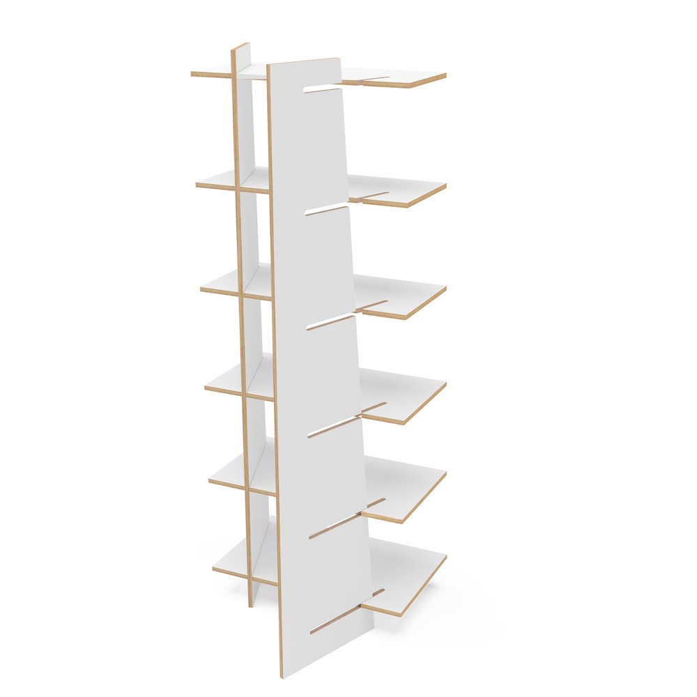 Polifurniture EcoFriendly Jade Bookcase with 6 Shelves. Picture 3
