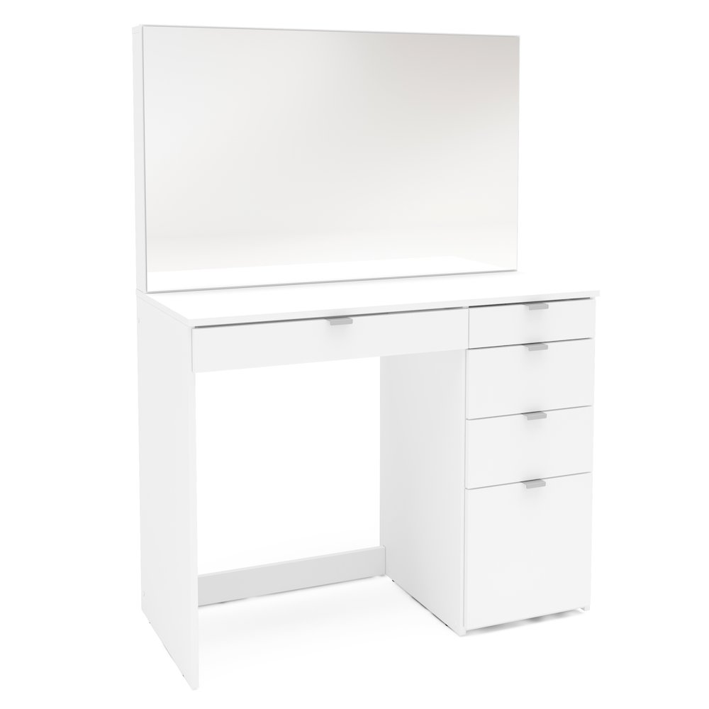 Polifurniture Linden Modern Bedroom Vanity, White. Picture 1