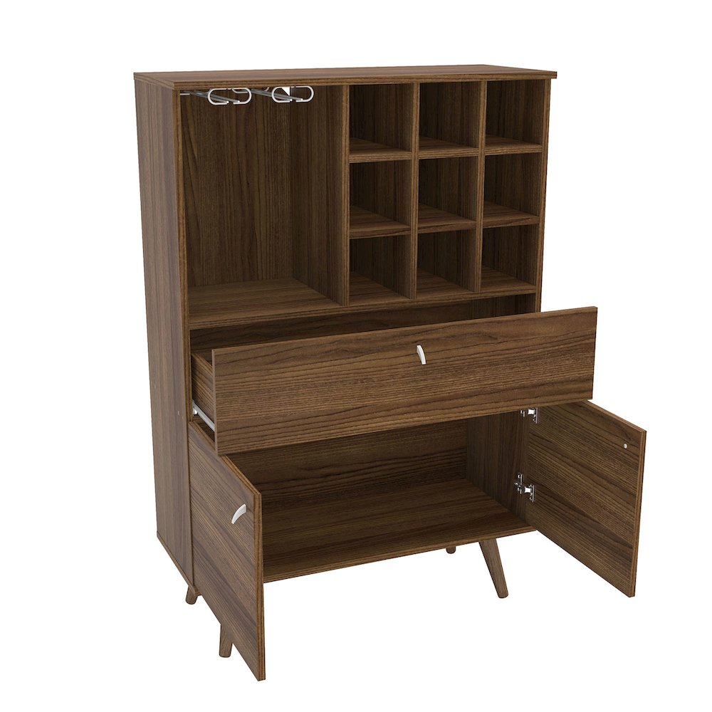 Polifurniture Salamanca Bar Cabinet, Walnut. Picture 2