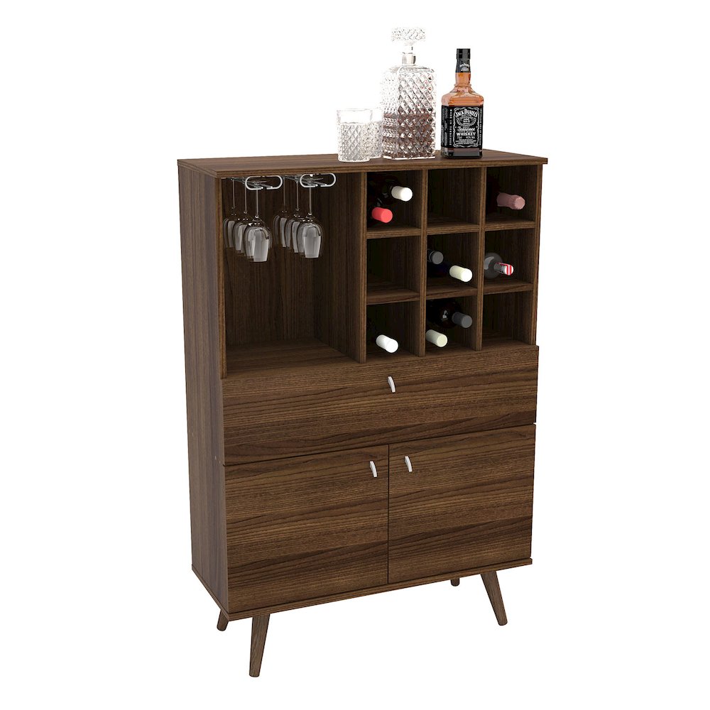 Polifurniture Salamanca Bar Cabinet, Walnut. Picture 3