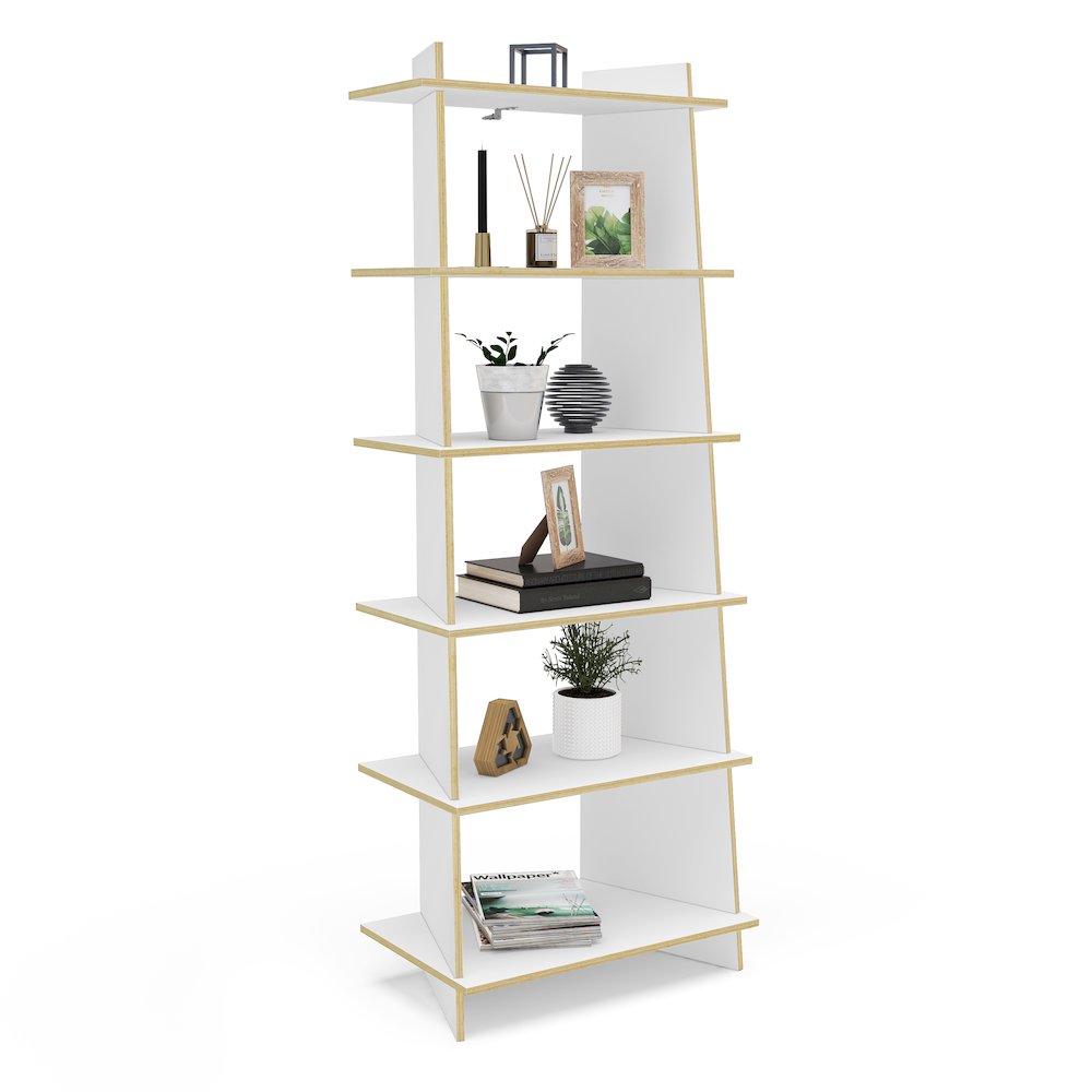 Polifurniture EcoFriendly Jade Bookcase with 6 Shelves. Picture 6