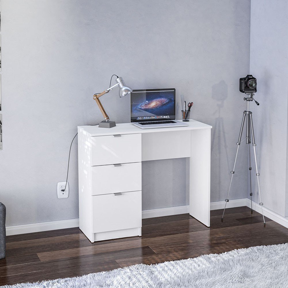 Polifurniture Cambridge Writing Desk with 3 Drawers. Picture 8