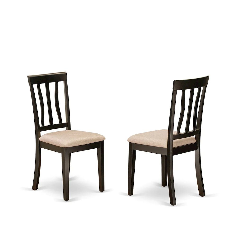 PFAN9-CAP-C 9 Pc Dining room set-Square gathering Table with Leaf and 8 Dining Chairs. Picture 2