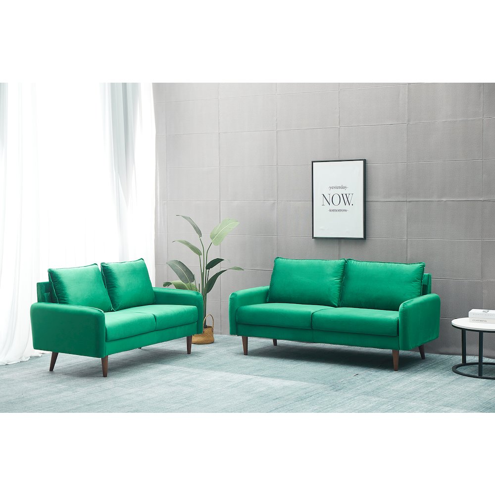Jadier Velvet 2-piece Living Room Set. Picture 1