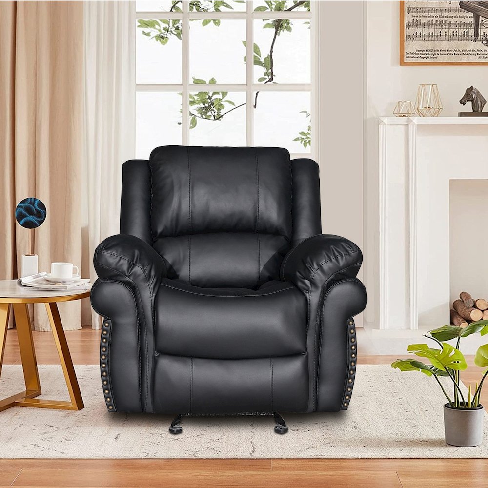 Dontiavion Faux Leather Living Room Recliner. Picture 2