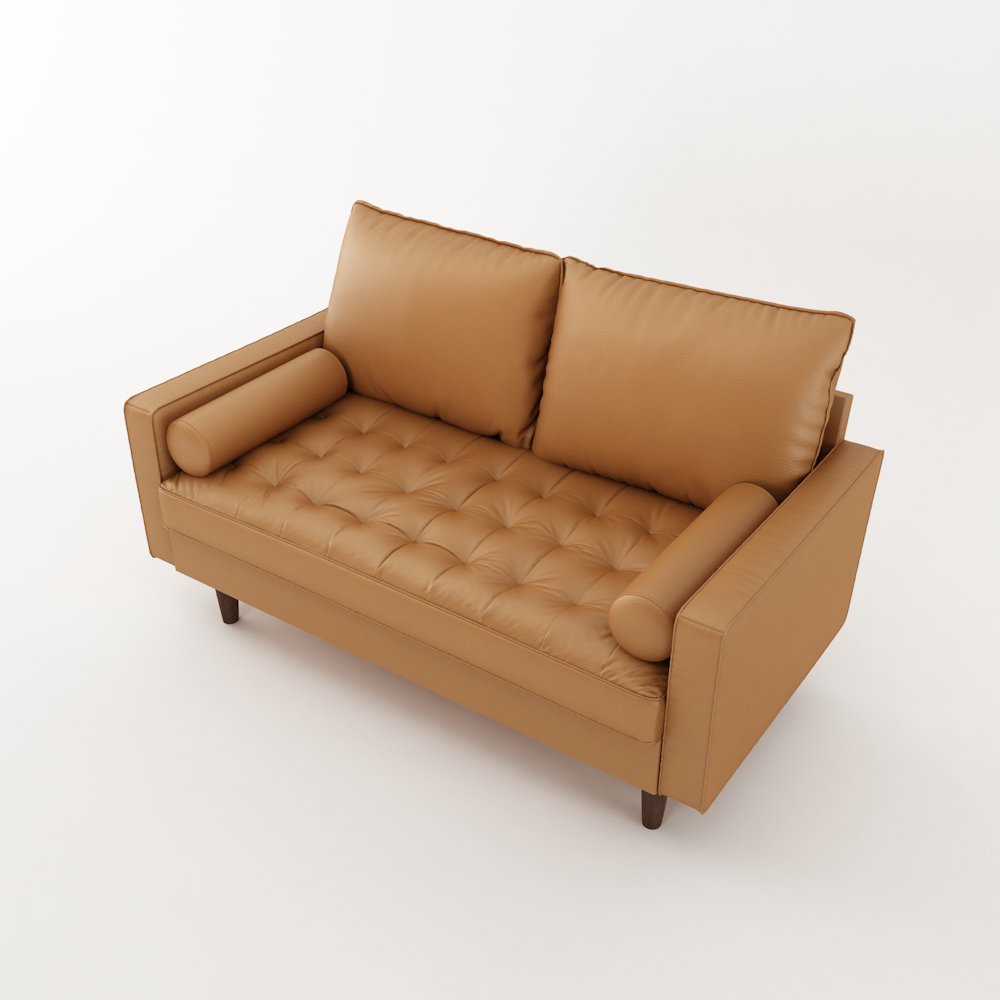 Mierei Square Arm Living Room Loveseat. Picture 3