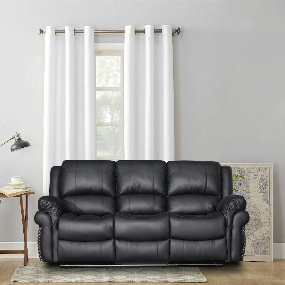 Dontiavion Faux Leather Living Room Sofa. Picture 1