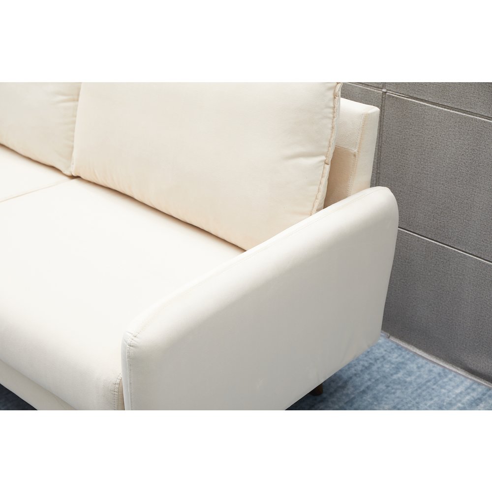 Jadier Velvet Living Room Sofa. Picture 5