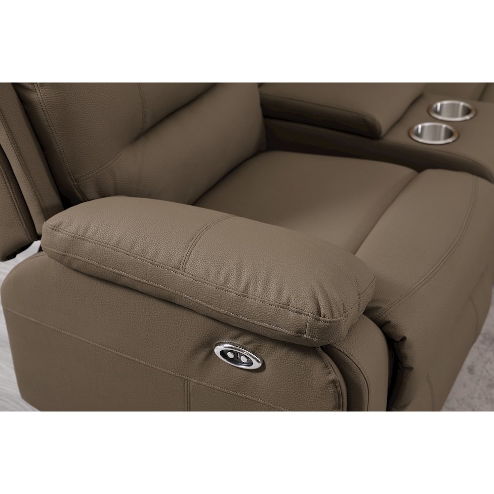 Modern Reclining Sectional Sofa with Cup Holders & Storage. Picture 13