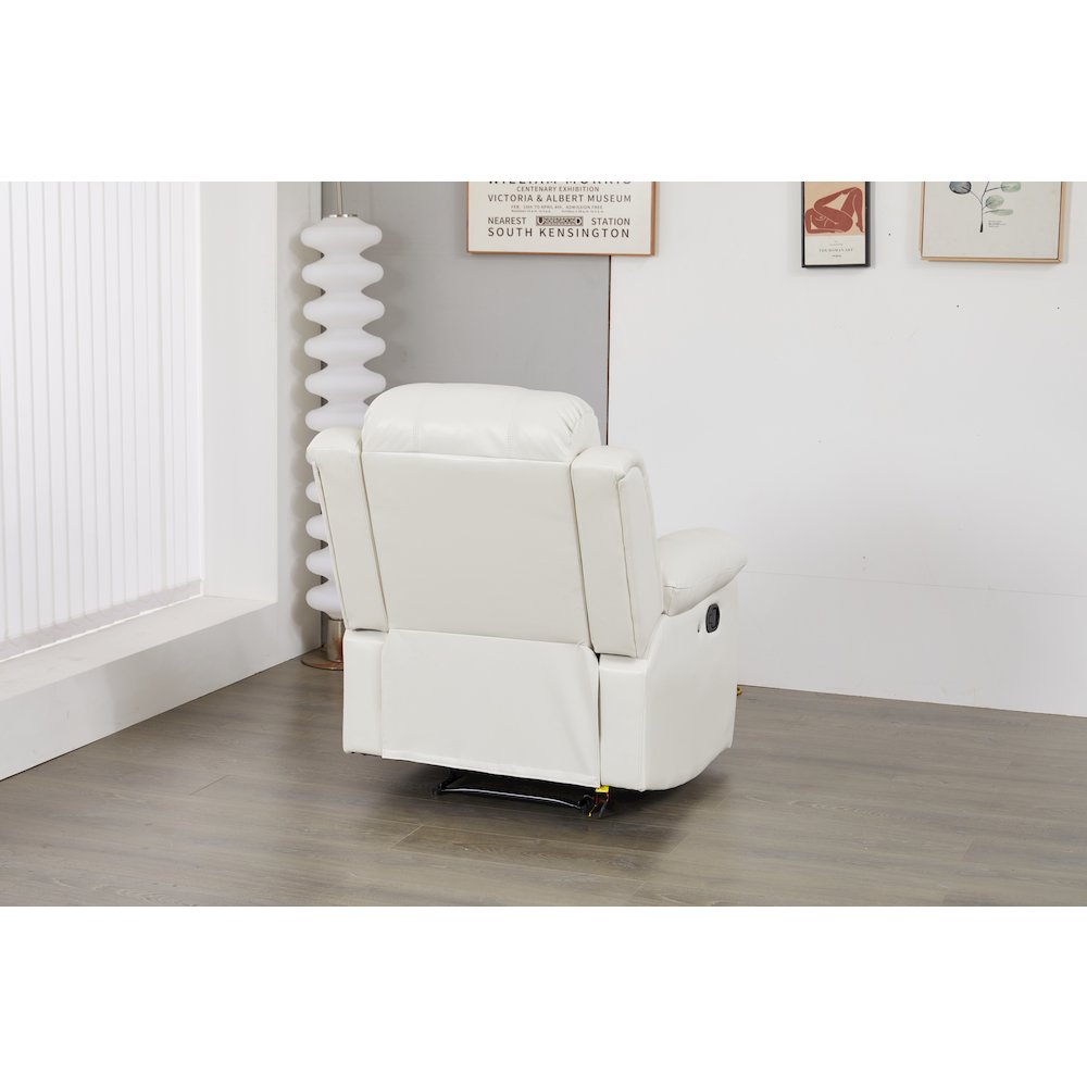 Luxury Faux Leather Recliner Chair with LED Lights. Picture 4