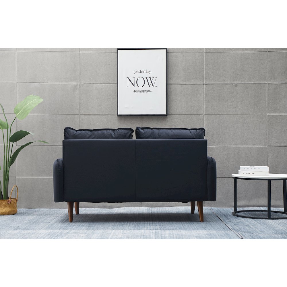 Jadier Velvet Living Room Loveseat. Picture 7