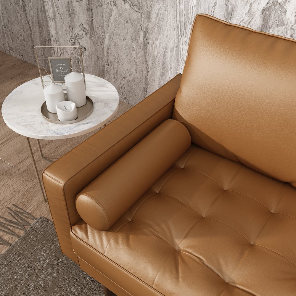 Mierei Square Arm Living Room Loveseat. Picture 5