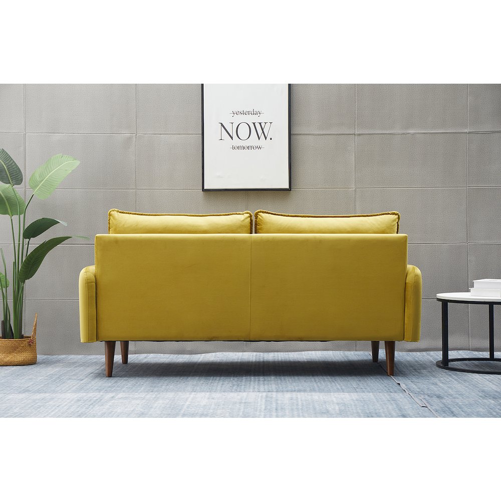 Jadier Velvet Living Room Sofa. Picture 7